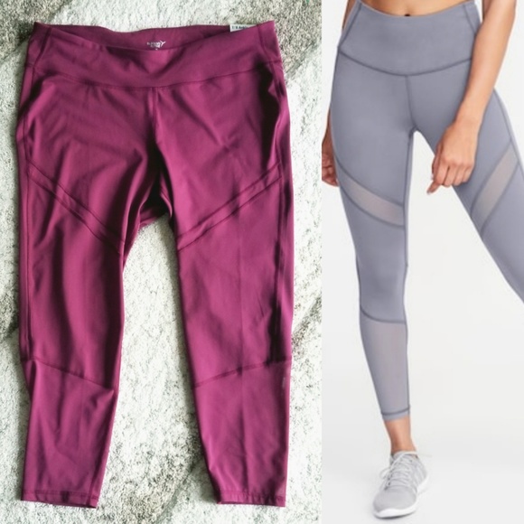 Old Navy Pants - NWT High-Rise Mesh-Trim 7/8-Length Elevate LEGGING